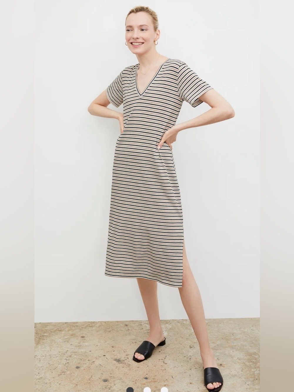 MM.LAFLEUR The Renee Dress - Thin Striped
Cotton - Picture 4 of 13